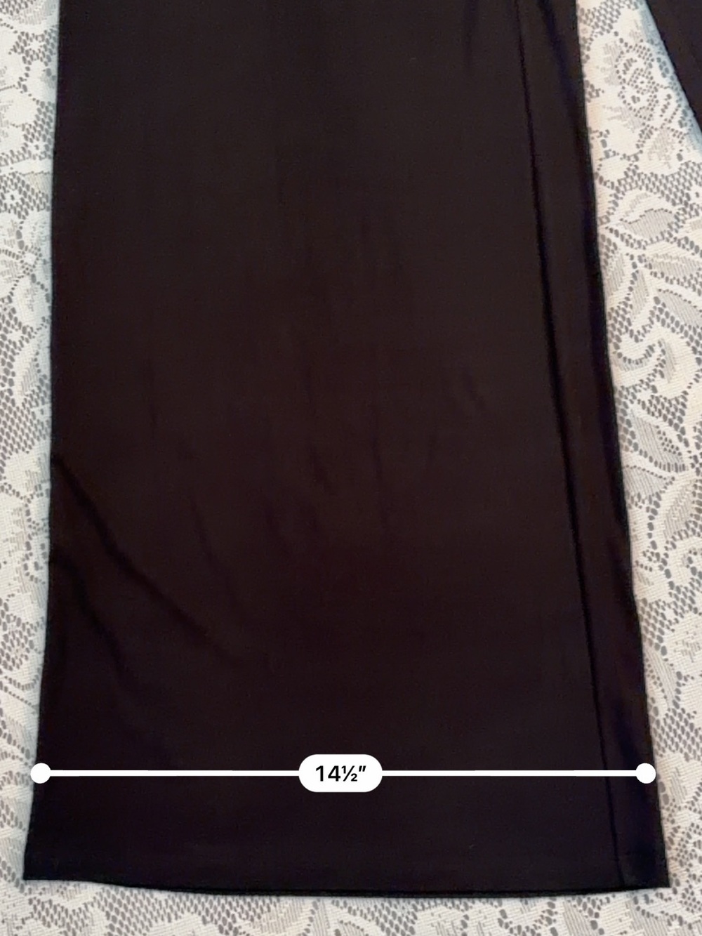 Eileen Fisher 100% Silk Classic Black Stretch Jersey Wide Leg / Palazzo Pants - Picture 9 of 12